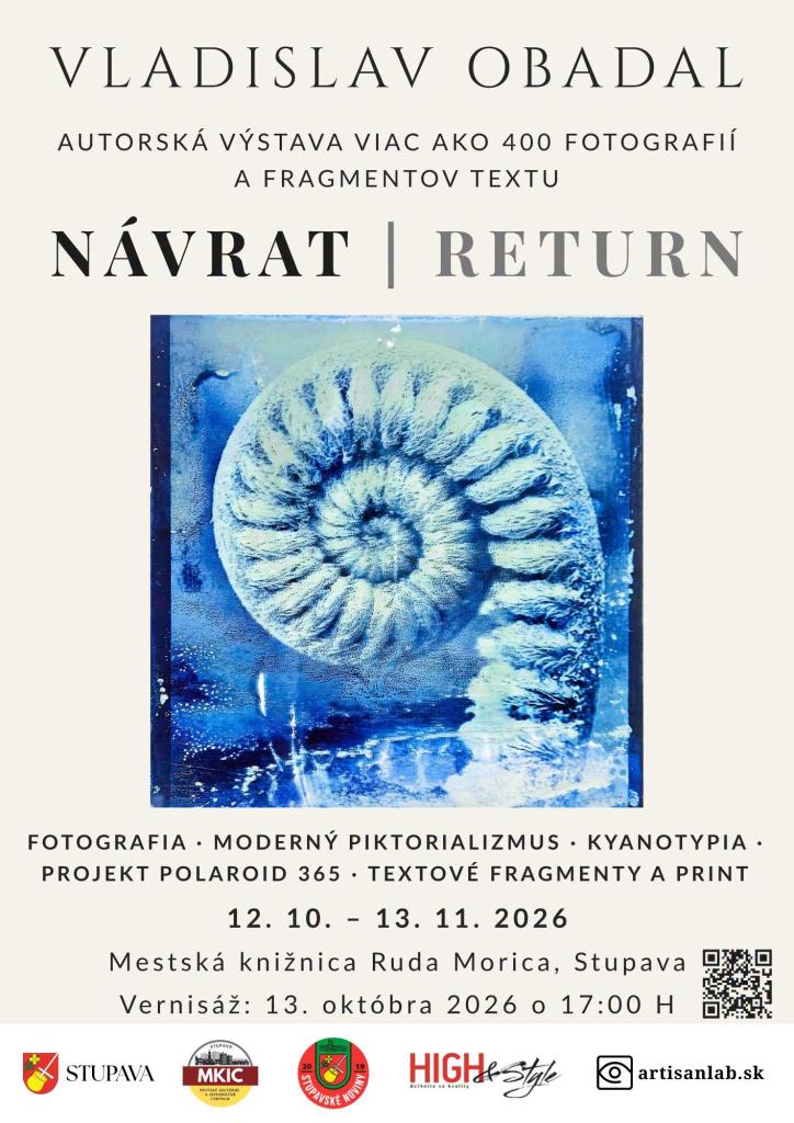 Plagát výstava NÁVRAT/RETURN 