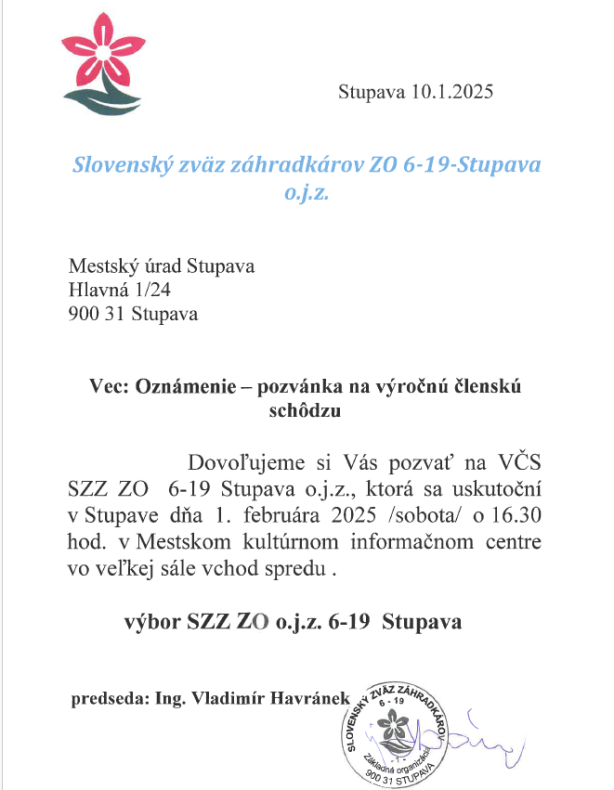 slovenský zväz záhradkárov