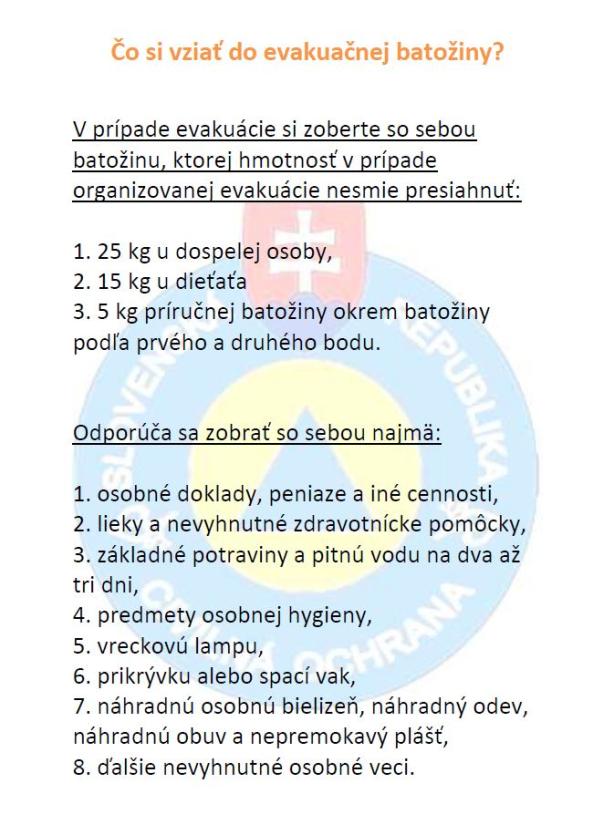Evakuačná batožina