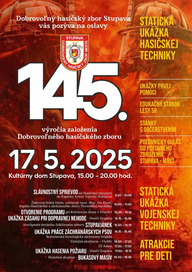 OSLAVY 145. VÝROČIA ZALOŽENIA DHZ Stupava