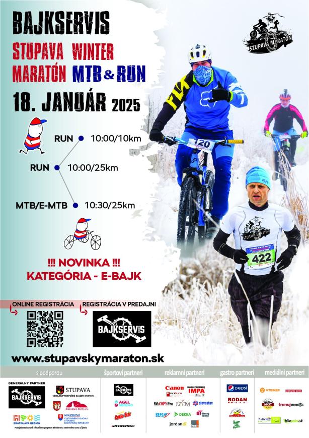 Bajkservis Stupava Winter Maratón MTB & RUN 2025