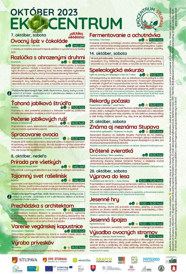 Program Ekocentra - október