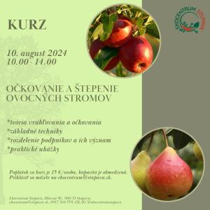 kurz - očkovanie a štepenie 