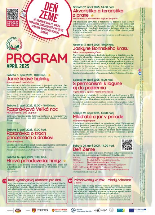 Program ekocentra apríl 