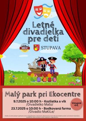 Letné divadlo pri Ekocentre - plagát