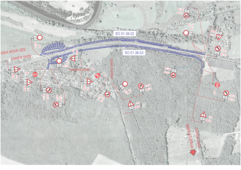 situacna mapa s obmedzeniami. 