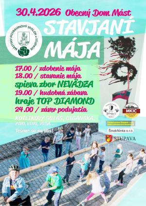 Stavjaní mája v Máste 