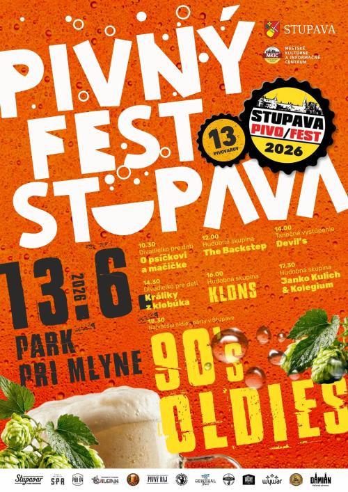 Pivný fest Stupava 13.6.2026 - plagát