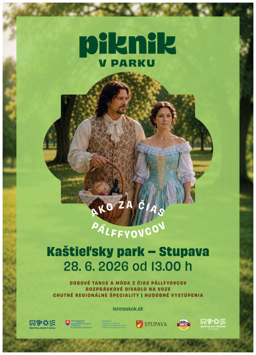 Piknik ako za čias Pálffyovcov -plagát. Informácie v texte správy. 