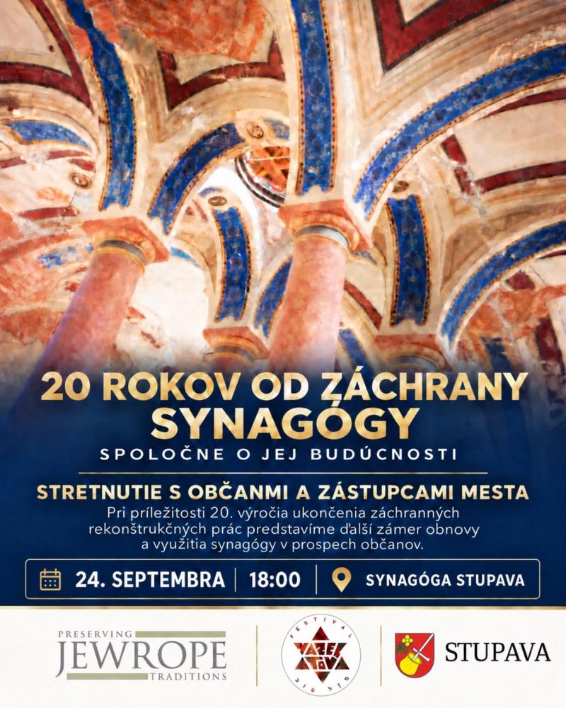 20 rokov od záchrany synagógy v Stupave. 