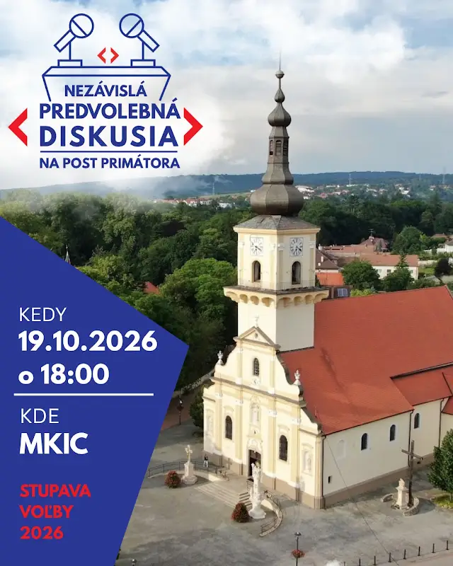 Predvolebná diskusia kandidátov. 