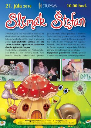 SLIMÁK ŠTEFAN – DIVADELNÉ PREDSTAVENIE PRE DETI