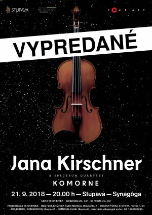 KONCERT JANY KIRSCHNER VYPREDANÝ