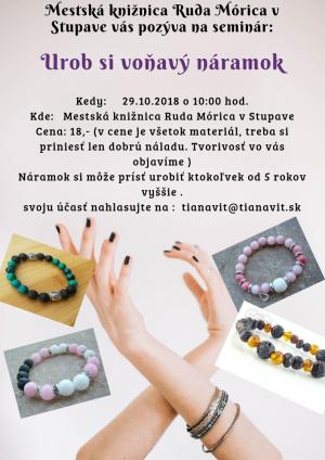 SEMINÁR "UROB SI VOŇAVÝ NÁRAMOK"