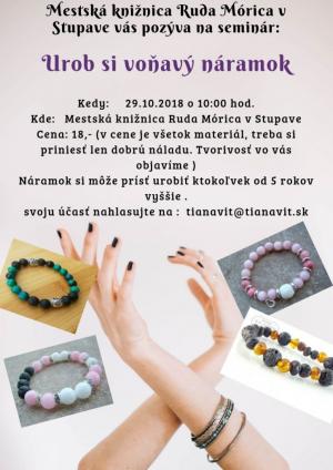 SEMINÁR "UROB SI VOŇAVÝ NÁRAMOK"