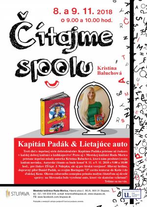 ČÍTAJME SPOLU – AUTORSKÉ ČÍTANIE KRISTÍNY BALUCHOVEJ