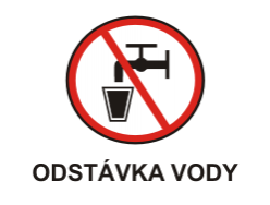 OZNAM O PRERUŠENÍ DODÁVKY VODY