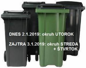 AKTUÁLNE: VÝVOZ KOMUNÁLNEHO ODPADU