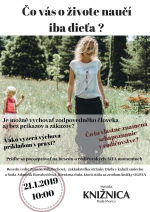 BESEDA NA TÉMU „ČO VÁS O ŽIVOTE NAUČÍ IBA DIEŤA?“