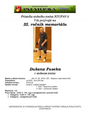 STOLNOTENISOVÝ TURNAJ