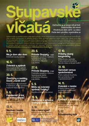 STUPAVSKÉ VĹČATÁ - PRÍRODOVEDNÝ KRÚŽOK OPÄŤ OTVÁRA SVOJE BRÁNY