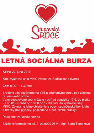 LETNÁ SOCIÁLNA BURZA