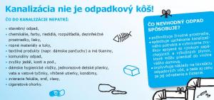 KANALIZÁCIA NIE JE ODPADKOVÝ KÔŠ