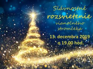 ROZSVIETENIE VIANOČNÉHO STROMČEKA