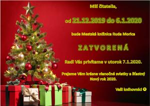 KNIŽNICA BUDE ZATVORENÁ