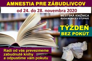TÝŽDEŇ BEZ POKÚT V MESTSKEJ KNIŽNICI