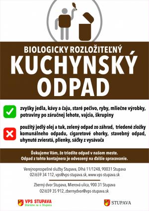 ZBER KUCHYNSKÉHO ODPADU Z BYTOVÝCH DOMOV