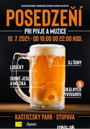 POSEDZEŇÍ PRI PIVJE A MUZICE