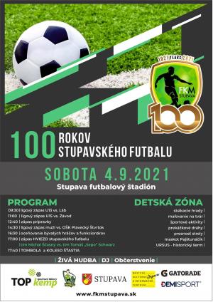100 ROKOV STUPAVSKÉHO FUTBALU