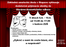 ZUŠ  STUPAVA  VYHLASUJE  DODATOČNÉ  PRIJMACIE  SKÚŠKY 1