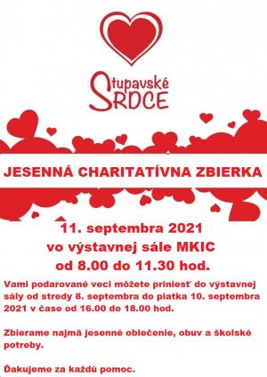 JESENNÁ CHARITATÍVNA ZBIERKA