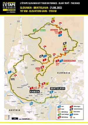 DOPRAVNÉ OBMEDZENIA POČAS CYKLO PRETEKOV L´ETAPE V NEDEĽU 21.8.2022 1