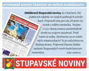 STUPAVSKÉ  NOVINY  UŽ  ČOSKORO 1