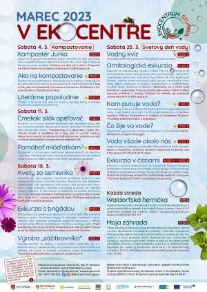 program Ekocentra na marec 