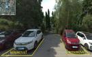 vyznačené parkovacie miesta
