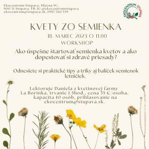 Workshop ako na kvety zo semienka 