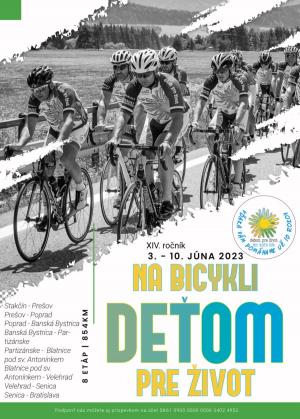 Plagát na Bicykli deťom pre život